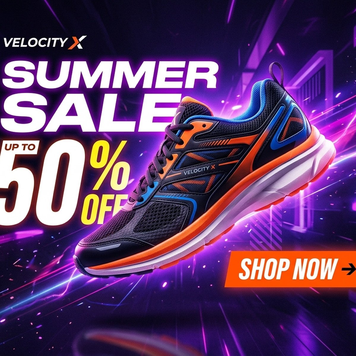 Dynamic commercial neon scene placement