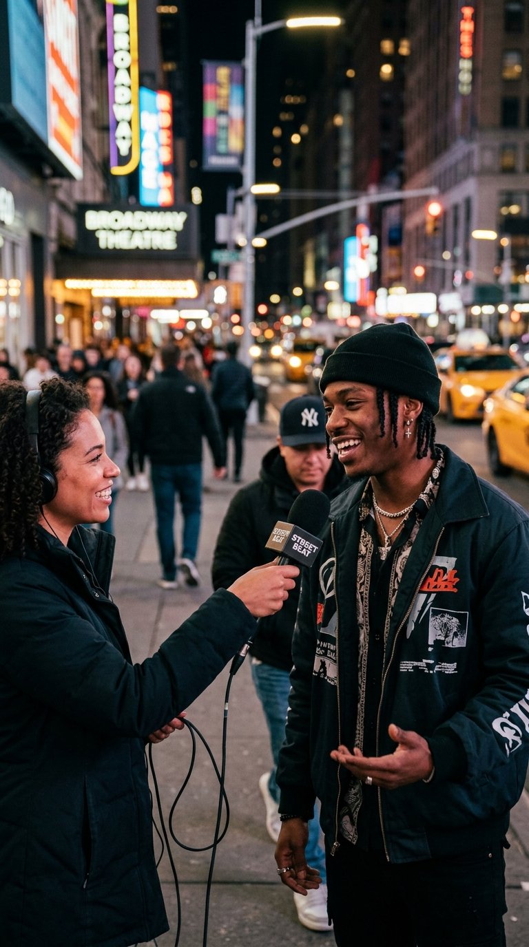 Street Interview ad template