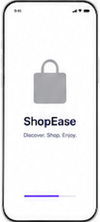 ShopEase Splash Screen Wireframe