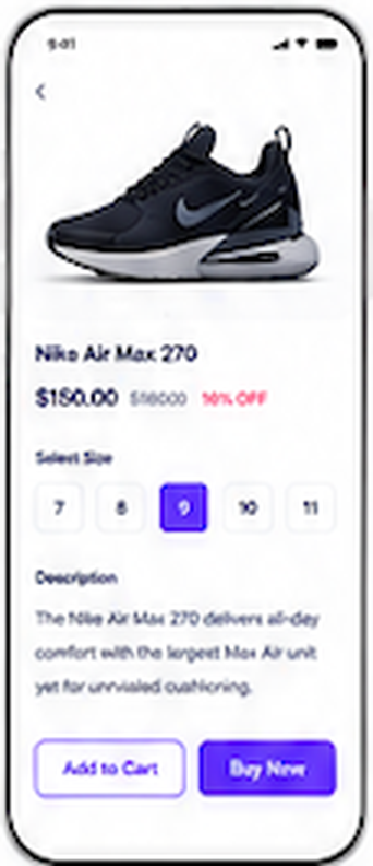 Product Details Screen Wireframe
